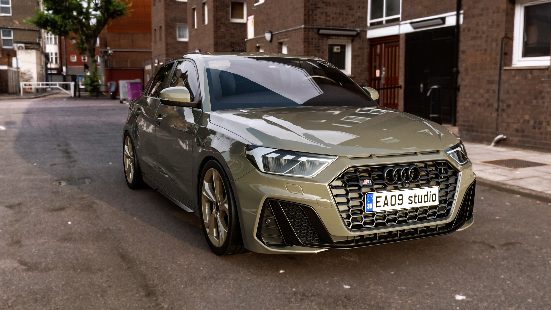 2022 Audi A1 Sportback sline by EA09studio 3DOcean